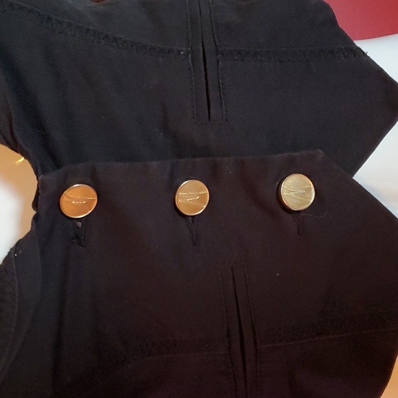 Marciano Black Cropped Tuxedo Vest Size 6 - Picture 2 of 8